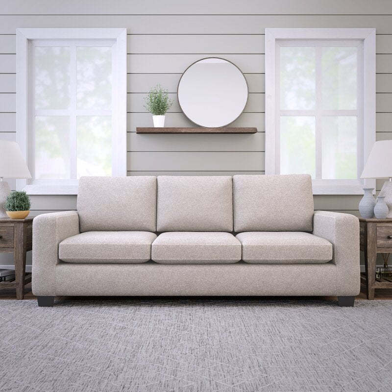 Kane 83” Square Arm Sofa With Reversible Cushions