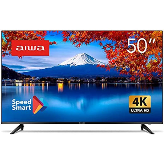 SmartTV Aiwa 50” 4K, Borda Ultrafina, HDR10, Dolby Áudio - AWS-TV-50-BL-01 TV 50" SMART - BORDA INFINITA AWS-TV-50-BL-01 BIVOLT