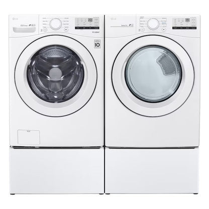 LG 4.5-cu ft High Efficiency Stackable Front-Load Washer (White) ENERGY STAR