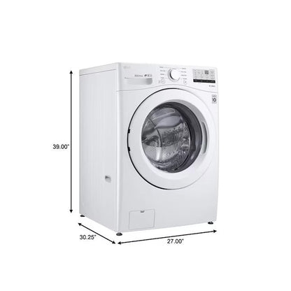 LG 4.5-cu ft High Efficiency Stackable Front-Load Washer (White) ENERGY STAR