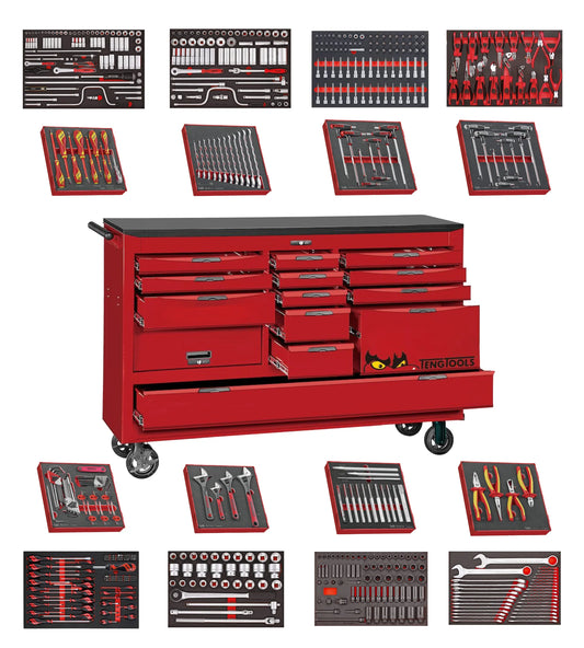 Teng Tools 608-Piece 67" Wide Juggernaut EVA Foam Tool Kit - TCW813UNBK-EVA