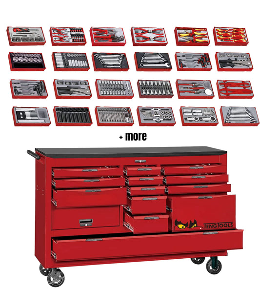 Teng Tools 756-piece 67-inch wide Juggernaut original tool kit-TCW813UNBK-KIT1
